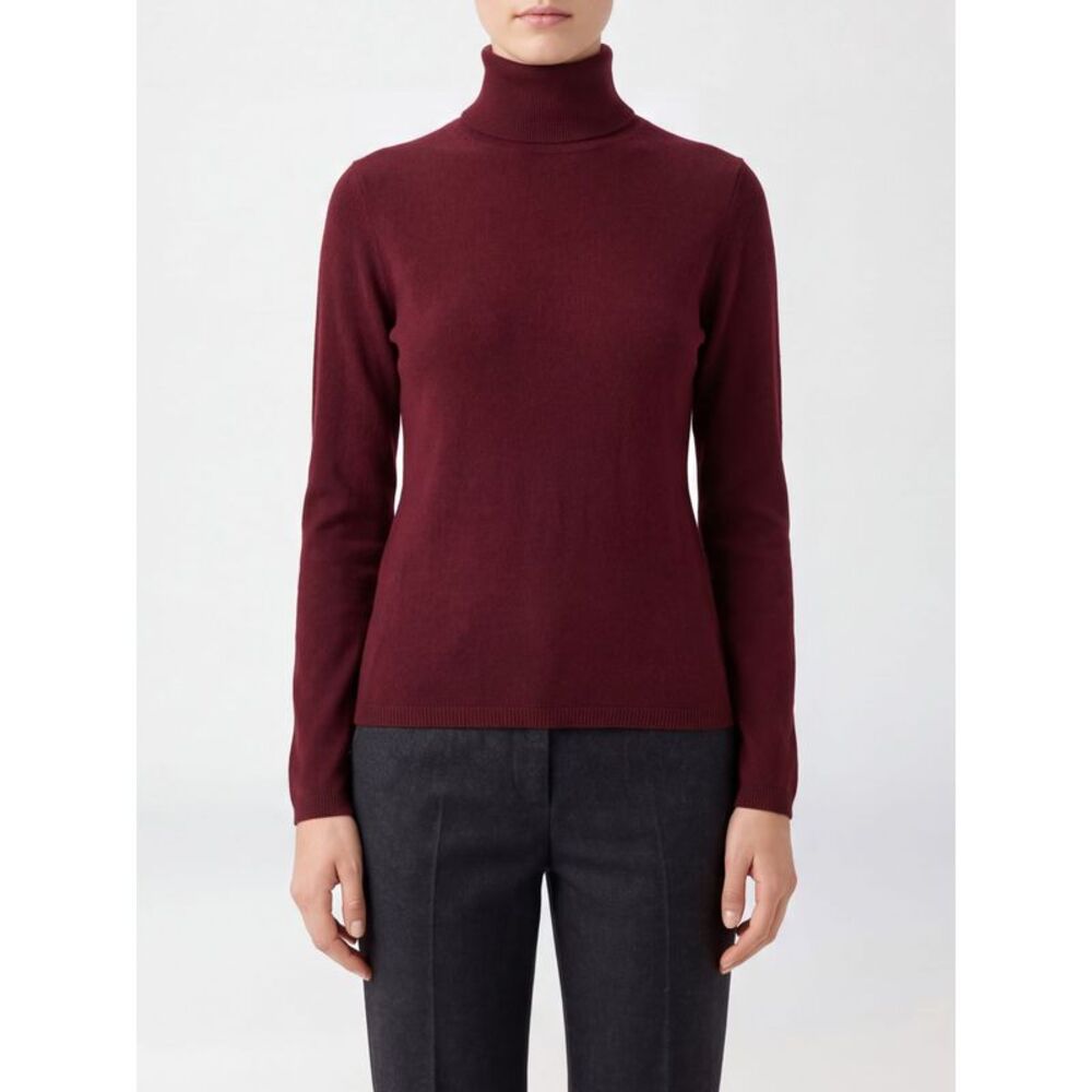 Allude Women Slim Fit Cashmere Turtleneck Jumper Allude With Long Sleeves